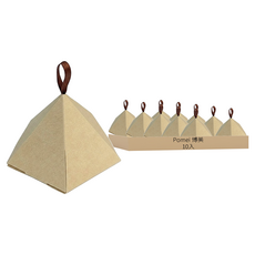 Pomei 博美 造型塔盒 無印牛皮 E5-03 (10入), 1入