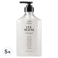 LUV SCENT 身體磨砂沐浴乳 白襯衫亞麻棉香, 5個, 500ml