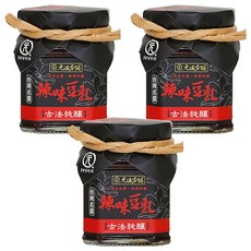 元歲本舖 辣味豆乳, 古法純釀，豆香撲鼻，香辣豆瓣醬，素食可食, 220g, 3罐