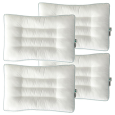 Modern House Swell 防蟎抗敏飯店級類羽絨低款頸椎枕, 4個, 白色