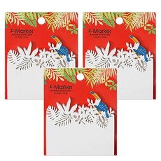 動物沖孔便利貼_大嘴鳥, 9308004, 3入, 50張