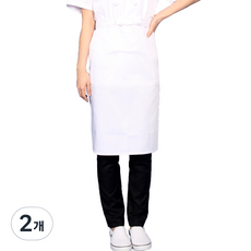 基本款腰部圍裙 ae19, 白色, 2個
