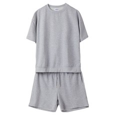 오버캐스트 남성용 반팔 크루넥 셋업