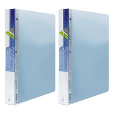 SUANDER 雙德文具 粉彩4孔夾 粉藍 - (1本), 2入