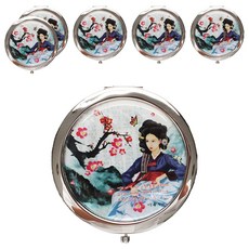 貝殼螺鈿漆器單觸式手拿鏡, 黃真伊2, 6個