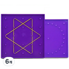 큰솔가베 큰솔스토밍 양면지오보드 가베교구 5핀 원형24핀, 랜덤 발송, 6개