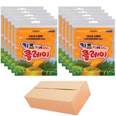 키뿜 키즈 클레이 10p, 주황, 50g, 1세트