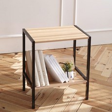 Easy Simple 側邊層架, 黑色, 2層