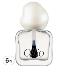Ollio 체리시 네일 폴리쉬 베이스코트, 투명, 6개, 9ml