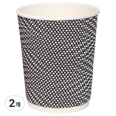 Happypack Hangyeol 一次性三層紙杯 330ml 灰色, 2個, 100入