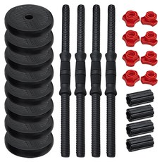 이고진 프리미엄 조립 아령 덤벨 블랙, 11kg, 2세트