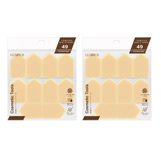 台灣 COSMOS 49 五角海綿10入 S30698, 2個, 膚色