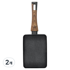 실바트 인덕션 까리노 사각 계란말이팬, 18cm, 2개