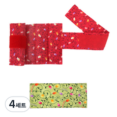 그린라이프 허브 손목발목 찜질팩 레드 + 휴대용 사각 눈팩 랜덤 발송, 4세트