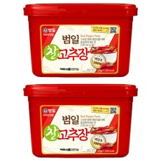 범일 찰 고추장, 3kg, 2개