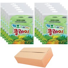 키뿜 키즈 클레이 10p, 형광연두, 50g, 1세트