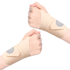 關節嚮導 日常護腕 2入, 1套, 膚色