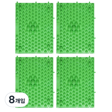 Living Duo 組裝式腳壓墊, 8入, 綠色