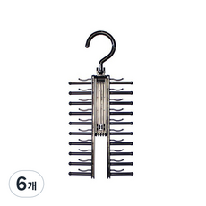 제이라이프 크로싱 넥타이걸이, 블랙, 6개