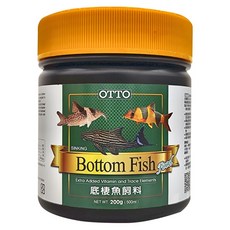 OTTO 建興水族 底棲魚錠狀飼料, 200g, 1瓶