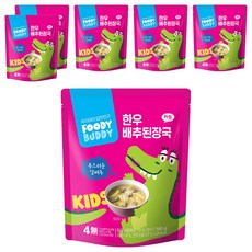 푸디버디 한우 배추된장국, 180g, 6개