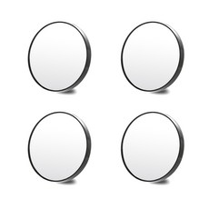 abm 吸盤式浴室5倍放大鏡, 4個, 混色