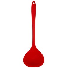 CLARE 絢彩矽膠湯勺, 紅色, 1支