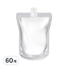 요리를그리다 테이크아웃 음료 투명 스파우트 파우치 300ml 12 x 18 cm, 소(S), 1개입, 60개