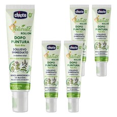 Chicco 草本舒緩肌膚修護筆, 舒緩搔癢不適感, 滾珠設計, 植物萃取, 不含阿摩尼亞酒精色素, 10ml, 5條