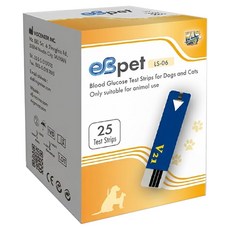 eBmonitor 醫必 寵物血糖機試紙 LS-05 貓狗專用 25入, 1個