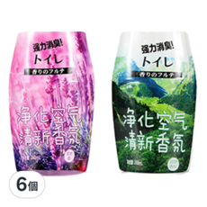 DODOWU 嘟嘟屋 浴廁芳香劑/香氛蛋 6個 260ml 隨機款式 浴室除臭清新空氣