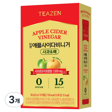 TEAZEN 茶禪 蘋果醋飲 蘋果梨口味 10入, 50g, 3個