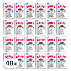 에리에스 전연령 고양이 주식 파우치, 참치, 85g, 48개