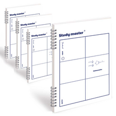 MUNID It spring 6格數學練習本, 白色, 4個