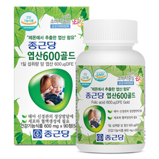 Chong Kun Dang 鍾根堂 葉酸600 Gold, 90顆, 1罐