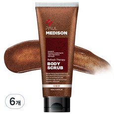 폴메디슨 리프레쉬 저자극 딥클린 바디스크럽 오렌지머스크향, 6개, 250ml
