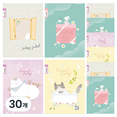 YOUNG ART 女童用窄格聯絡簿 24張, 30個, 隨機出貨