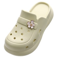 유세븐 여성용 EVA 발편한 클로그 슬리퍼 + 파츠 6p 세트 DM로사