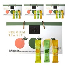 JEJU DAMUM 哈拉邦水果茶棒 凸頂柑x10條+青柑x10條+乾柚子x10條套組, 25g, 30條, 4盒
