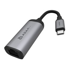 ADAM elements 亞果元素 USB-C 高速乙太網路轉接器 CASA e1, 鋁製設計, 隨插即用, 灰色, 1個
