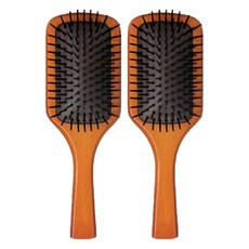 撒哈拉木質頭皮按摩迷你髮梳, 混合顏色, 2個
