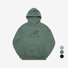 뉴발란스 남녀공용 Essentials Stacked Logo FT 후드티 NBN0D4S021