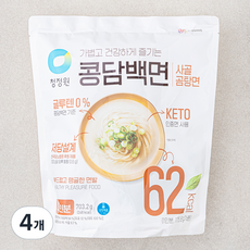 청정원 콩담백면 사골곰탕면 4인분, 703.2g, 4개