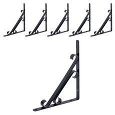 ETSHOP 雙層置物架 S, 黑色, 6個