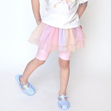 MARI N MORI 女童極光彩虹紗裙褲