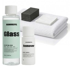 나노리펠 셀프 나노 글라스 코팅제 투명 100ml + 리무버 40g 세트, 1세트