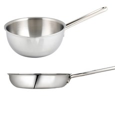 環保5折多鍋+5折炒鍋套裝, 混色, 深炒鍋 18cm+煎鍋 20cm