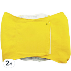 DING DONG PET 狗狗防水禮貌帶 黃色, 小型, 2個, 1入