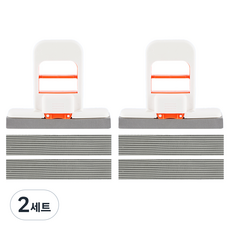 Cottonheim 迷你抹布刮水拖把 2入 + 海綿 6入 組, 2套