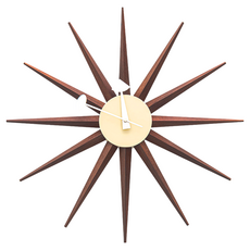 dayneeds 日需百備 幾何造型 北極星 壁掛式時鐘 掛鐘/壁鐘/壁掛式 SBN-CK1-CFST, 深咖啡色